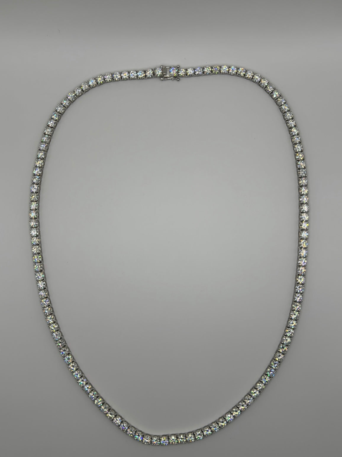 27.25ct VVS1 D Moissanite Tennis Chain - 20inch